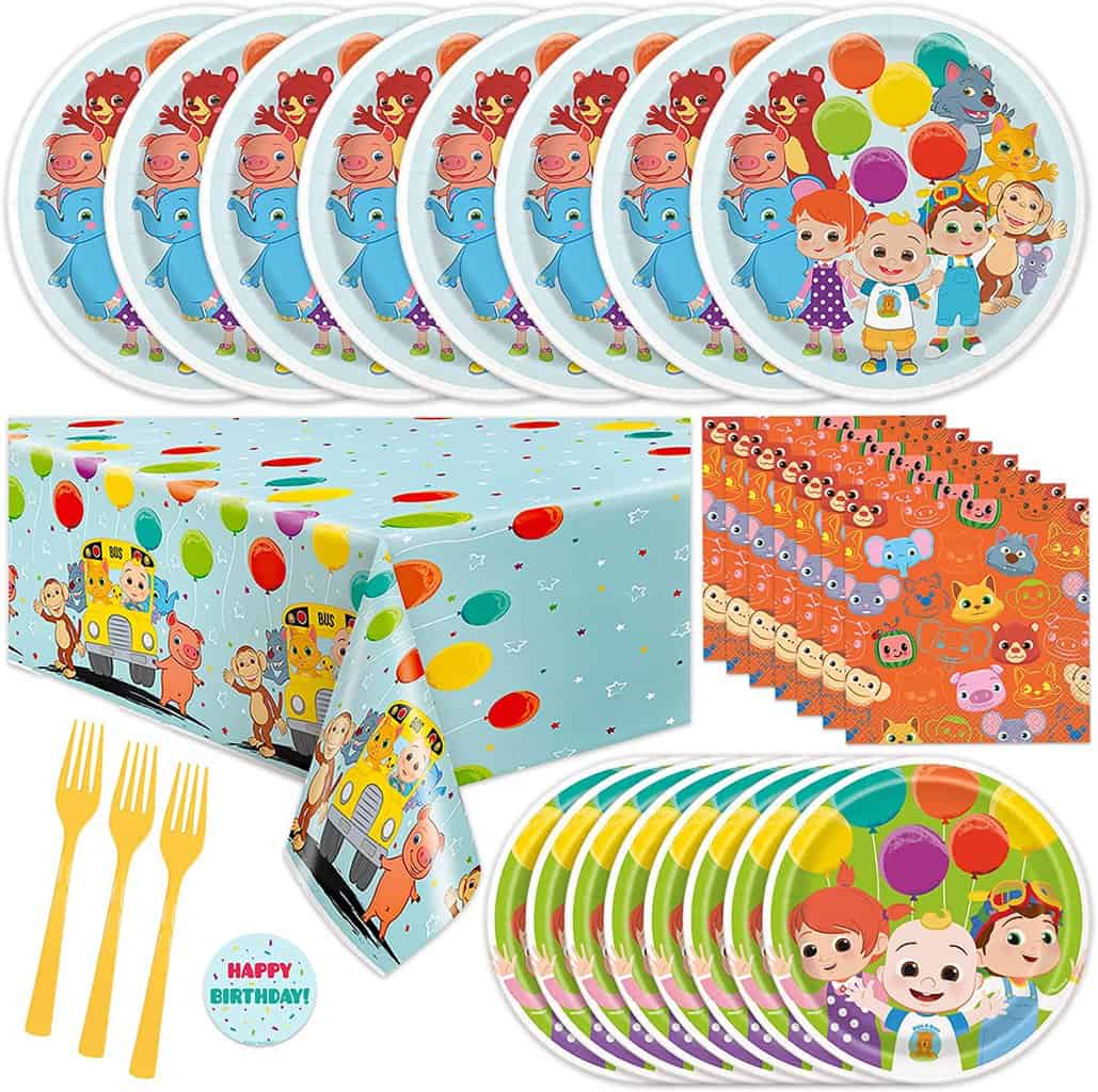 Cocomelon Party Supplies Set