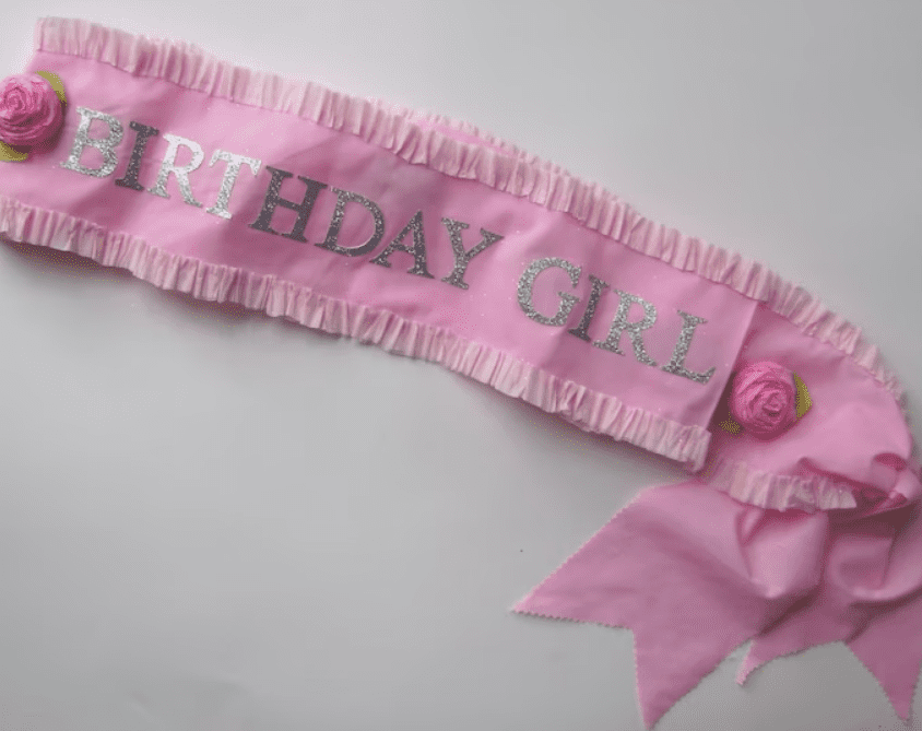 Cotton Ribbon Sweet Birthday Sash