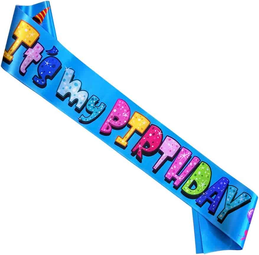 Fun Bright Birthday Sash