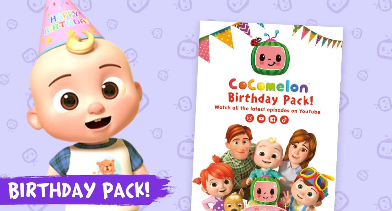 Official Cocomelon Downloadable Party Pack