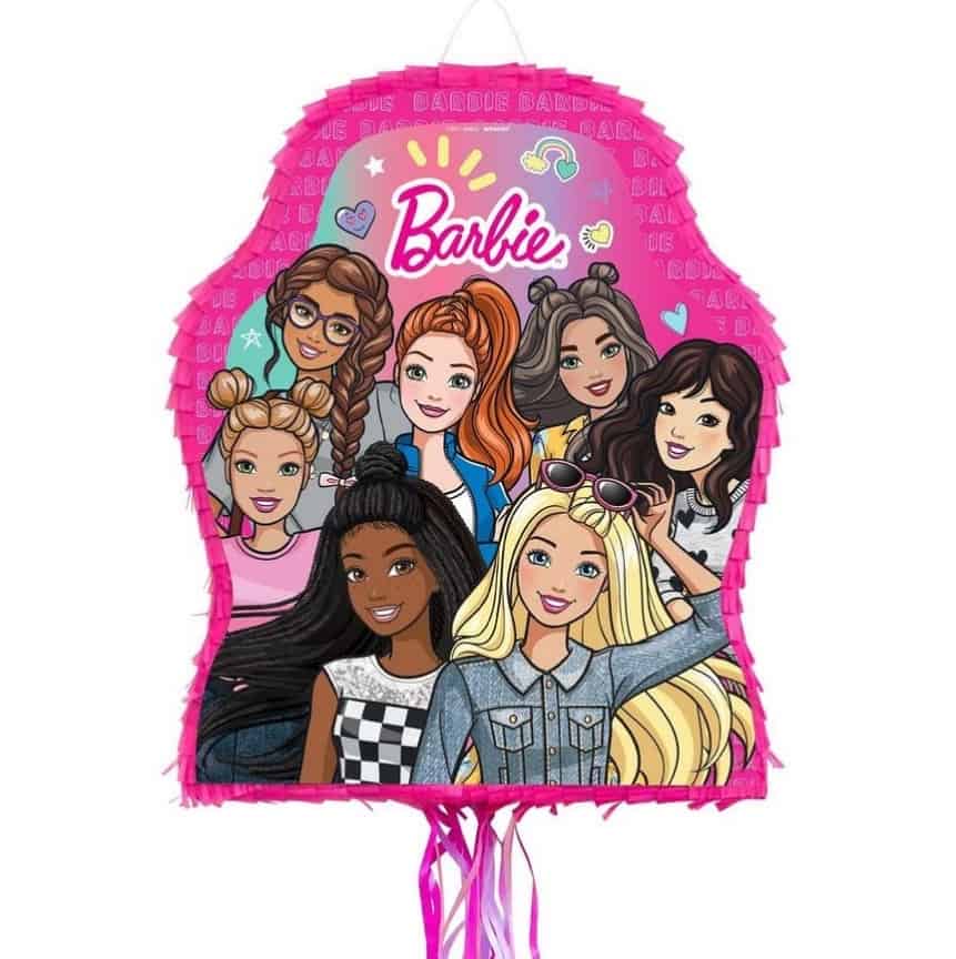 Pull String Barbie Dream Together Cardstock & Tissue Paper Pinata