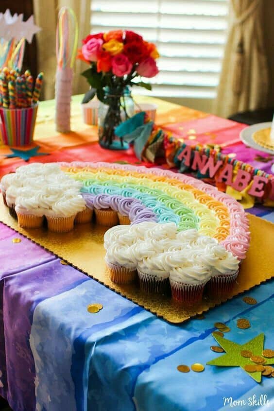 Rainbow Cupcake Cake