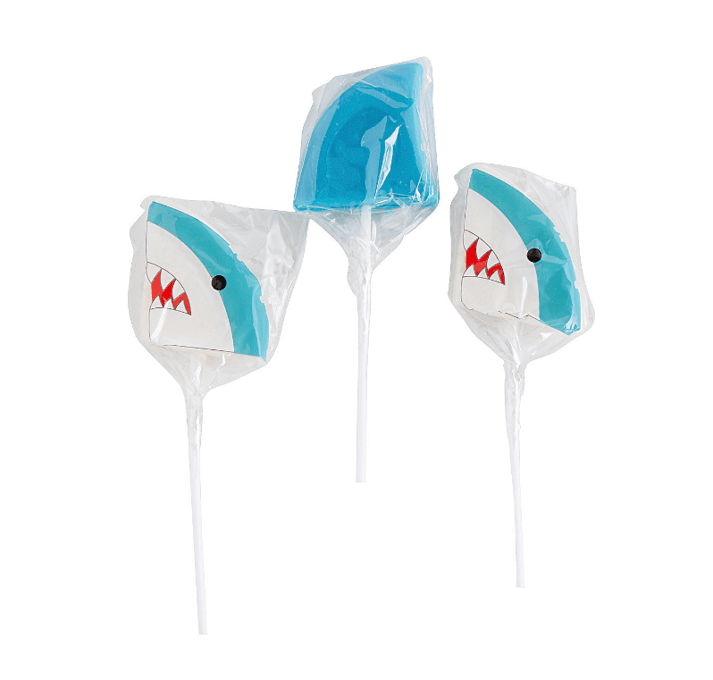 Shark Character Lollipops