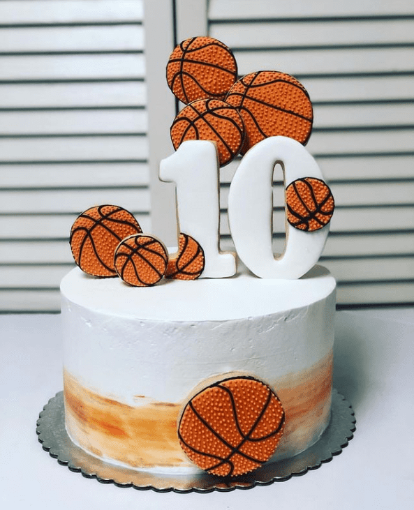 Spalding Cookies Basketball Cake Idea