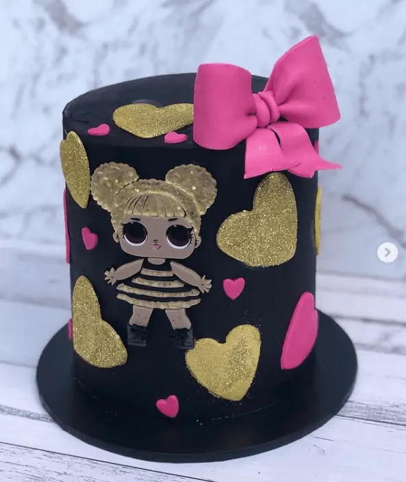 Sparkles and Glitter LoL Doll Cake Idea