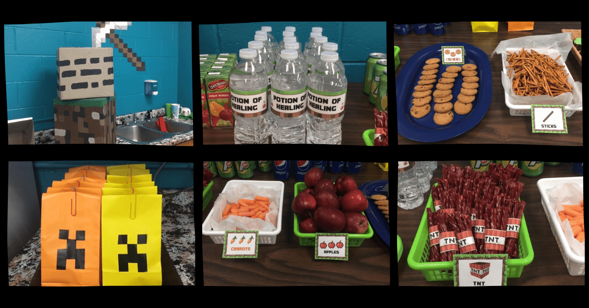 Minecraft Birthday Party Food Ideas