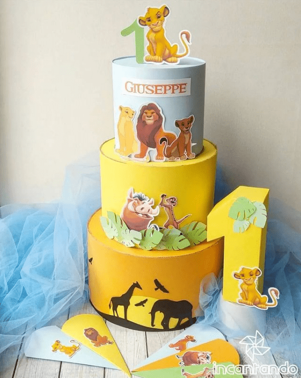 a three-tiered cake