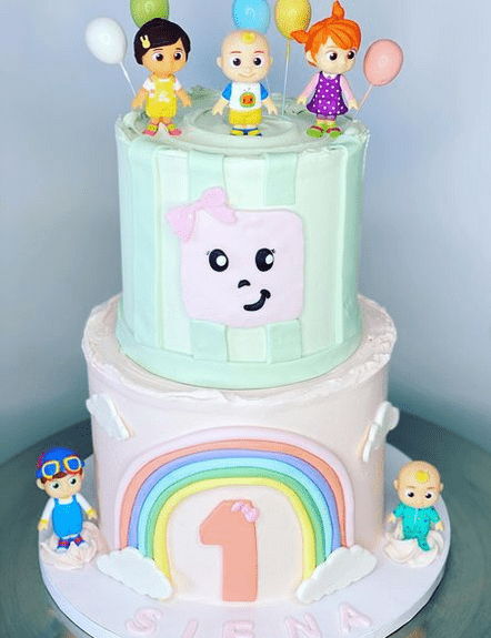 Cocomelon Toy FIgurines Cake