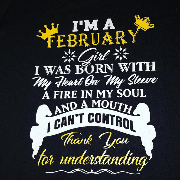 February Girl Shirt