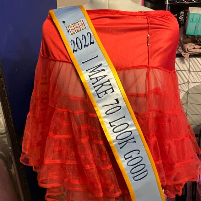 personalized birthday sash 