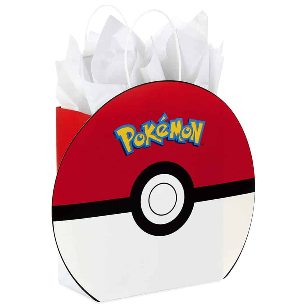 Medium Pokémon Pokeball Gift Bag with Tissue Paper