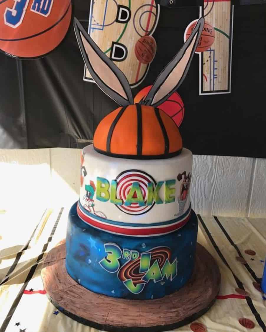 Space Jam Tower Cake