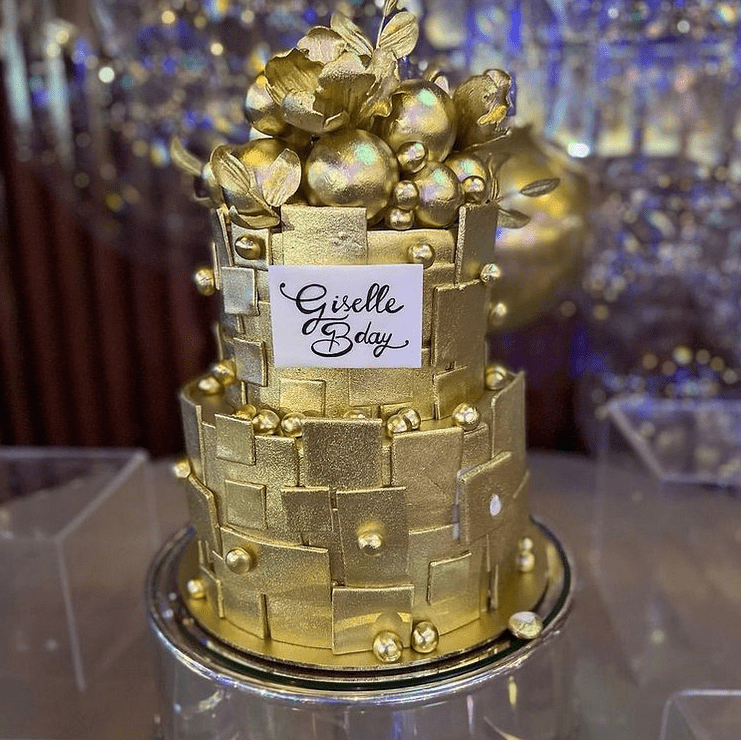 Glittery Gold Cake