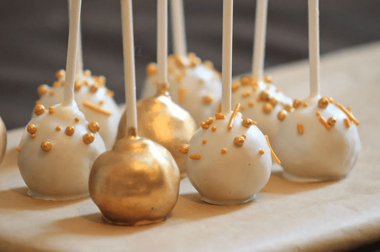 Gold Cake Pops