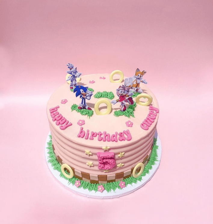 pink cake