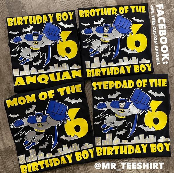 Batman Birthday Shirts