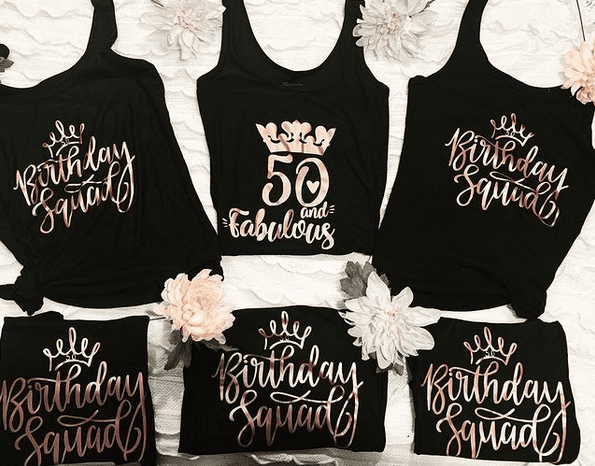 Birthday Squad Tops