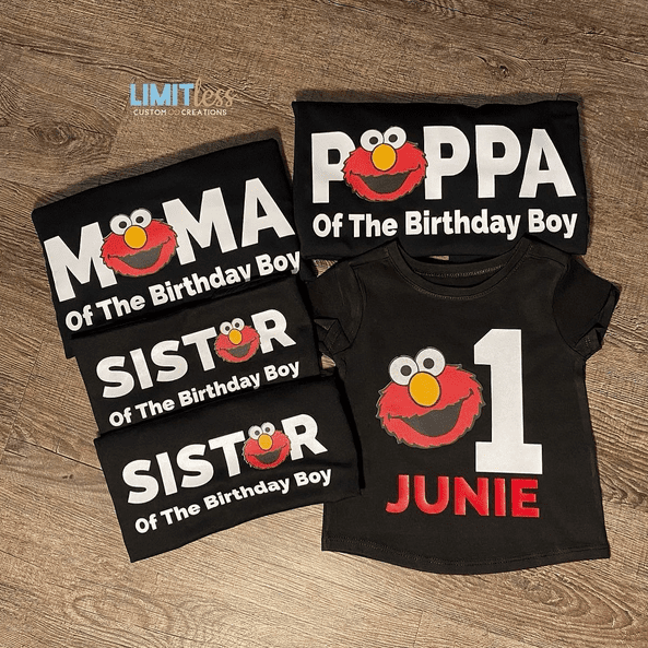 Elmo Birthday Shirts