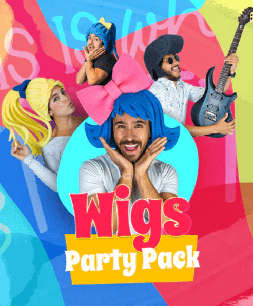 foam wigs party pack