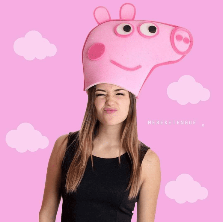 peppa pig foam hat